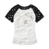 Color-Block T-Shirt With Crinkled Texture