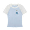 Lace-Paneled Cutout T-Shirt