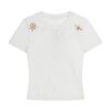Punk-Style Hip-Hop T-Shirt — White