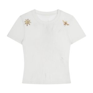 Punk-Style Hip-Hop T-Shirt — White